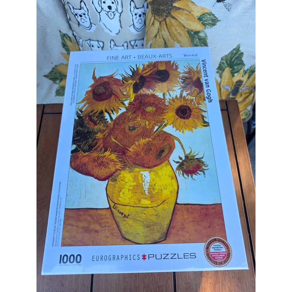 Fine Art Vincent van Gogh Sunflowers 1000 Piece Jigsaw Puzzle Sealed EuroGraphic